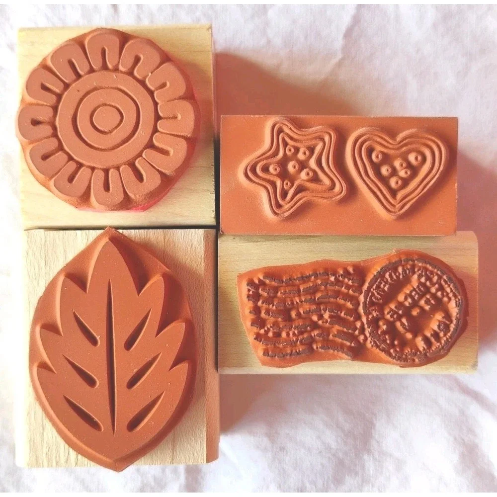 Huge Vintage Lot Rubber Stamps 17pc Stamp Collection Various Sayings Themes - Picture 3 of 6